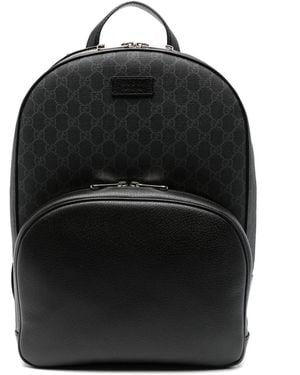 Gucci Medium Gg Backpack - Black