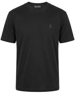Prada Logo-Print Cotton T-Shirt - Black
