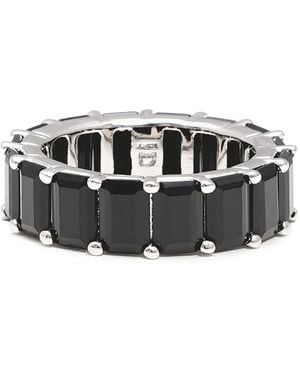 Izabel Display Grobe Ringe Mit Kristallen - Schwarz