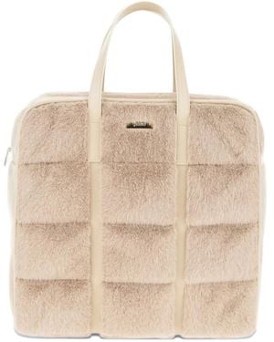 Herno Gewatteerde Shopper - Naturel