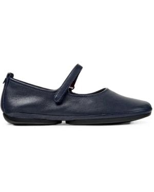 Camper Right Nina Leather Ballet Flats - Blue
