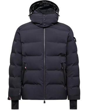 Moncler Montgetech Quilted Hooded Jacket - Blue