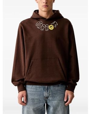 Barrow Teddy-Bear Print Hoodie - Brown