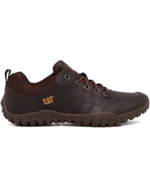 Caterpillar Instruct Lace-Up Mesh-Panel Sneakers - Brown