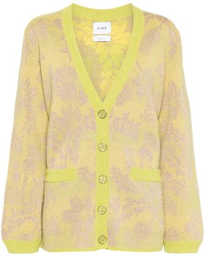 Barrie Cárdigan Con Motivo Floral En Intarsia - Amarillo