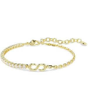 Swarovski Crystal-Embellished S-Link Bracelet - Metallic