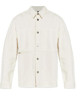 Haikure Arno Patch Pocket Shirt - White
