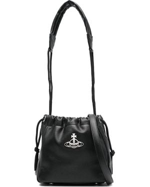 Vivienne Westwood Hilary Orb-Embellished Drawstring Bag - Schwarz