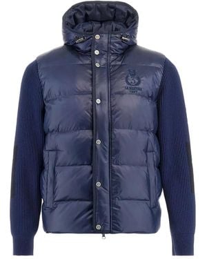 La Martina Baptist Hooded Padded Jacket - Blue