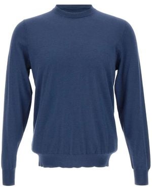 FILIPPO DE LAURENTIIS Crew-Neck Jumper - Blue