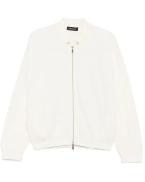 Fabiana Filippi Zip-Up Cardigan - White