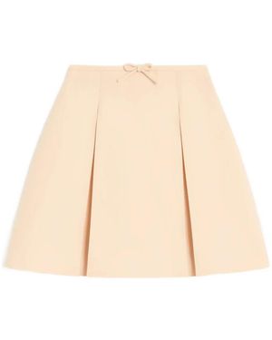 Valentino Garavani Crepe Couture ミニスカート - ナチュラル