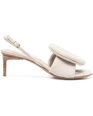 Jacquemus Cuscinu スリングバック サンダル - ナチュラル