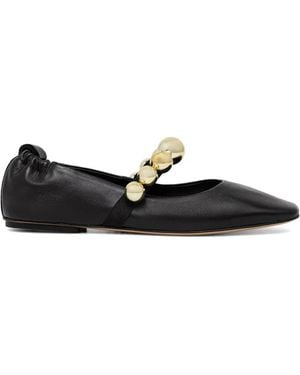 Souliers Martinez Flamenca Bead-Embellished Ballet Flats - Black