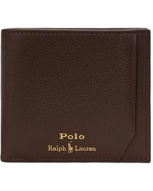Polo Ralph Lauren Pebble-Leather Wallet - Brown