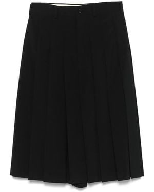 Comme des Garçons Geplooide Rok - Zwart