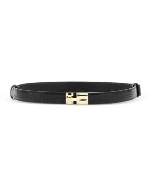 Tom Ford Crocodile-Effect Belt - White