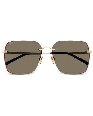 Gucci Gg1955Sa Square-Frame Sunglasses - Red