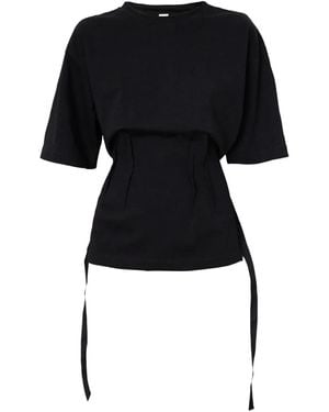 RAQUETTE Camiseta con cuello redondo - Negro