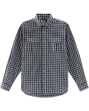 Woolrich Check Pocket Shirt - Blue