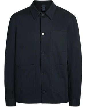L'Estrange Patch-Pocket Button-Up Jacket - Blue