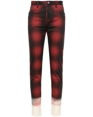 Maison Margiela Tartan-Check Tapered Pants