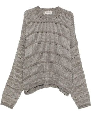 Paura Efesto Striped Knitwear - Gray
