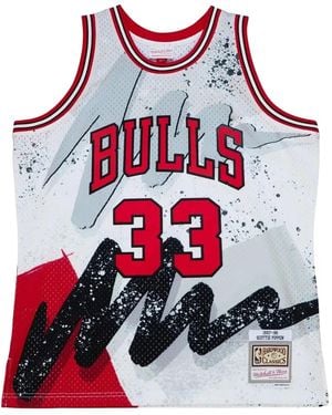 Mitchell & Ness X Nba Chicago Bulls Scottie Pippen 1997-98 Hyper Hoops Swingman Tank Top - Red