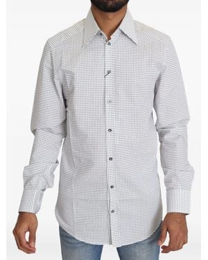 Dolce & Gabbana Overhemd Met Stippen - Grijs