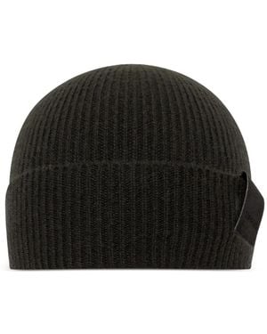 Tom Ford Ribbed-Knit Cashmere Beanie - Black