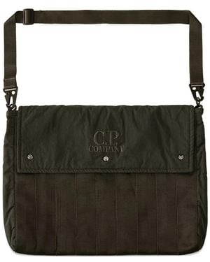 C.P. Company Schultertasche mit Ziernähten - Schwarz