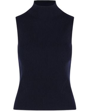 CFCL Ribbed High-Neck Top - Blue