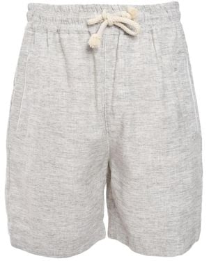 Eleventy Bermudas de mezcla de lino - Gris