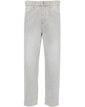 Ami Paris Cropped Tapered Jeans - グレー
