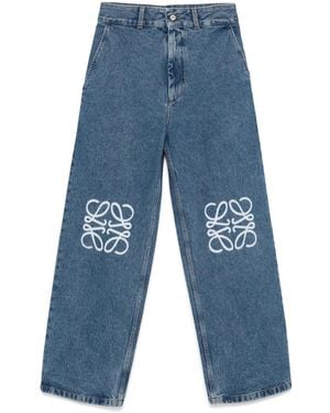 Loewe Vaqueros Con Anagrama - Azul
