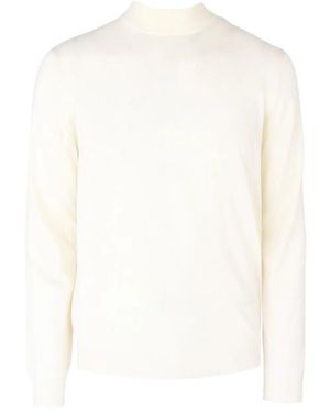 Lardini Mock-Neck Knit Jumper - White