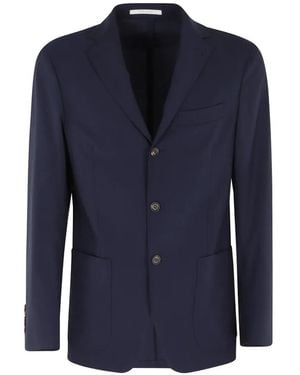 Eleventy Single-Breasted Blazer - Blue