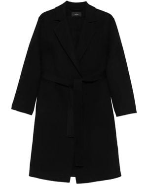 JOSEPH Mantel Mit Gürtel - Schwarz