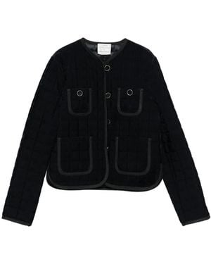 forte_forte Matelasse Short Jacket - Black