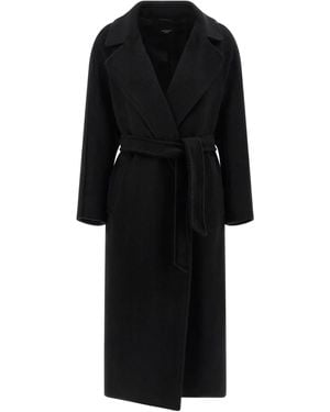 Weekend by Maxmara Tempera Trenchcoat Met Ceintuur - Zwart