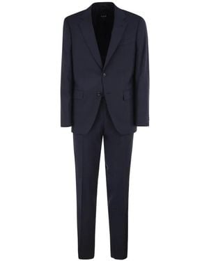 BOSS Single-Breasted Slim-Fit Suit - Blue