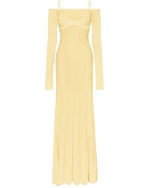 Jacquemus Valensole オフショルダーマキシドレス - イエロー