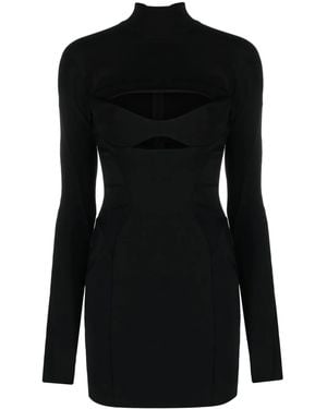 Mugler Cut-out Panelled Minidress - Black