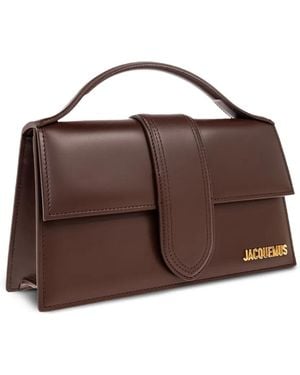 Jacquemus The Big Bambino Top-Handle Leather Bag - White