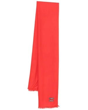 N.Peal Cashmere Pashmina Shawl - Red