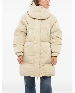 Bacon Detachable-Hood Padded Coat - Natural