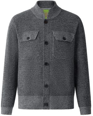 Shanghai Tang Wool Buttoned Cardigan - Gray