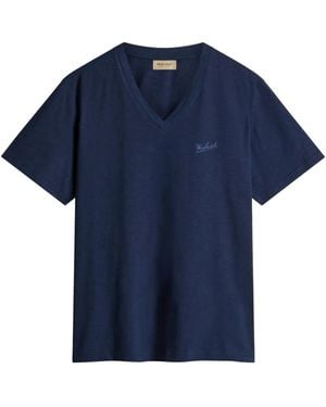 Woolrich Logo-Print T-Shirt - Blue