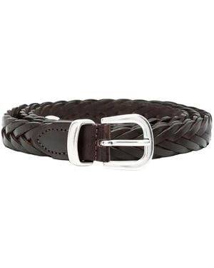 Eleventy Ceinture À Design Tressé - Blanc