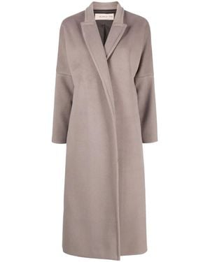 Blanca Vita Calomeria Felted Maxi Coat - Grey